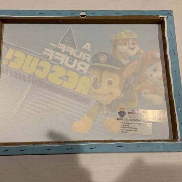 Paw Patrol Wall Hanging Canvas Poster – Ruff Ruff Rescue - Picture 2 of 3